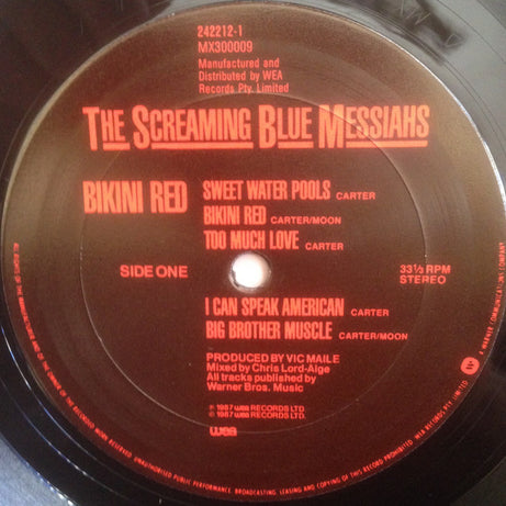 The Screaming Blue Messiahs : Bikini Red (LP, Album)