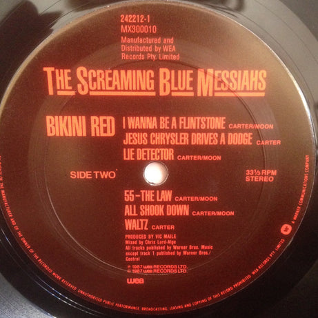 The Screaming Blue Messiahs : Bikini Red (LP, Album)