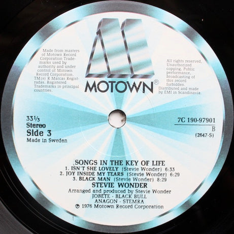Stevie Wonder : Songs In The Key Of Life (2xLP, Album + 7", Bon)
