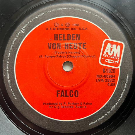 Falco : Der Kommissar = The Commissioner (7", Single)
