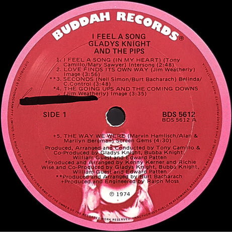 Gladys Knight And The Pips : I Feel A Song (LP)