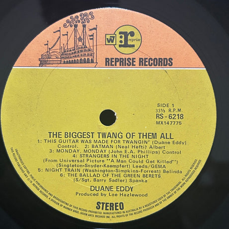 Duane Eddy : The Biggest Twang Of Them All (LP, Album, RE)