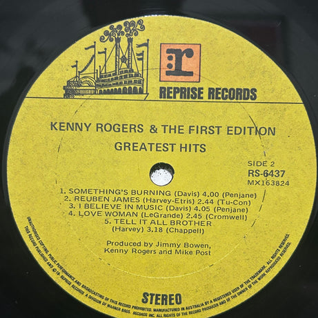 Kenny Rogers & The First Edition : Greatest Hits (LP, Comp, RE)