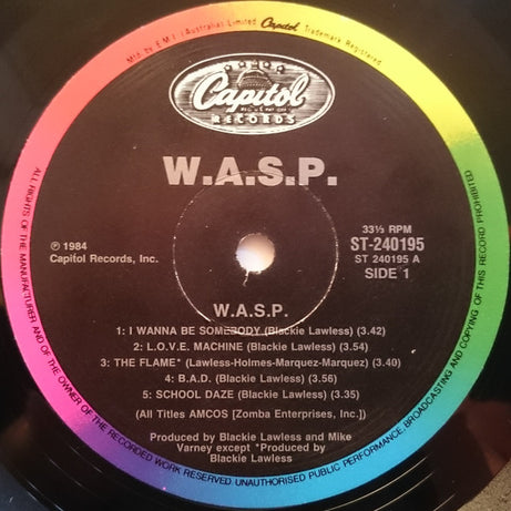W.A.S.P. : W.A.S.P. (LP, Album)