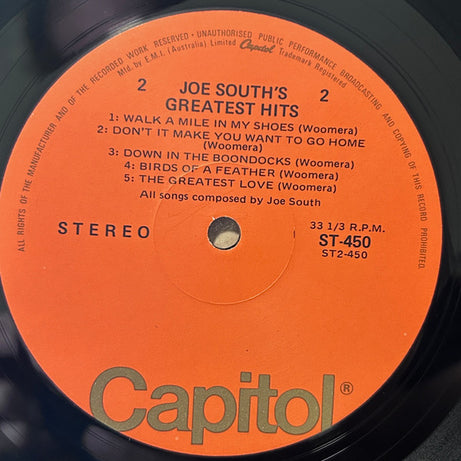 Joe South : Joe South's Greatest Hits Vol. I (LP, Comp)