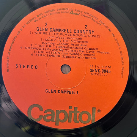 Glen Campbell : Glen Campbell Country (LP, Comp, RE)