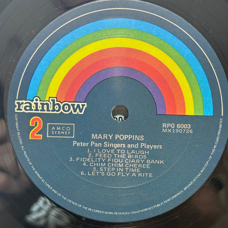Peter Pan Players And Orchestra : Mary Poppins (12", Album)