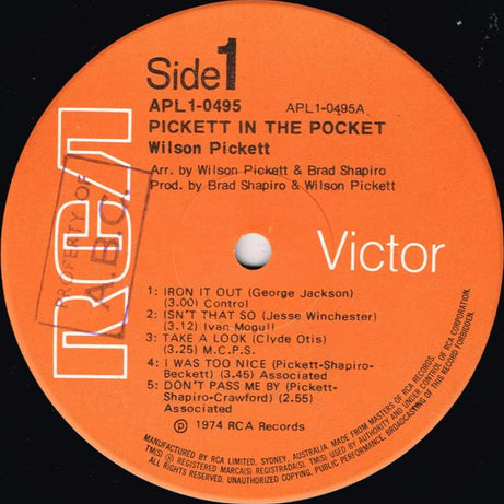 Wilson Pickett : Pickett In The Pocket (LP, Album)