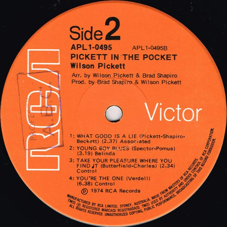 Wilson Pickett : Pickett In The Pocket (LP, Album)