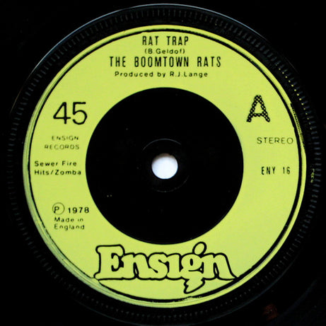 The Boomtown Rats : Rat Trap (7", Single)