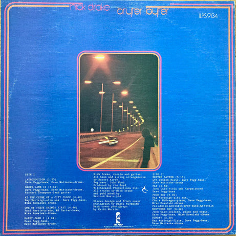 Nick Drake : Bryter Layter (LP, Album, RE)