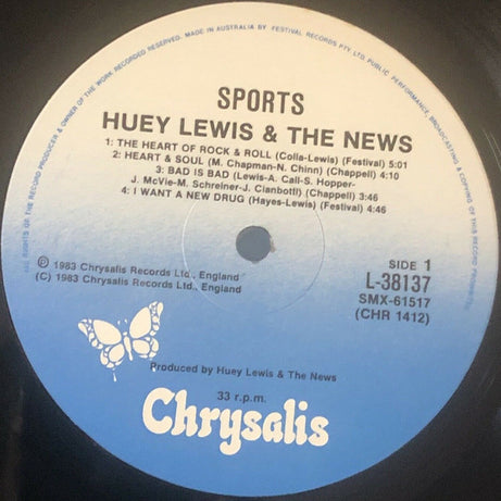 Huey Lewis And The News* : Sports (LP, Album)