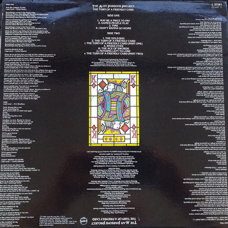 The Alan Parsons Project : The Turn Of A Friendly Card (LP, Album)