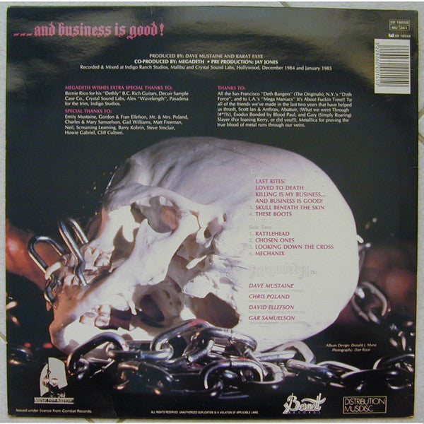 Megadeth : Killing Is My Business... And Business Is Good! (LP, Album)