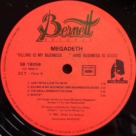 Megadeth : Killing Is My Business... And Business Is Good! (LP, Album)
