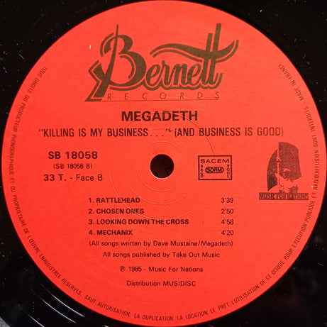 Megadeth : Killing Is My Business... And Business Is Good! (LP, Album)