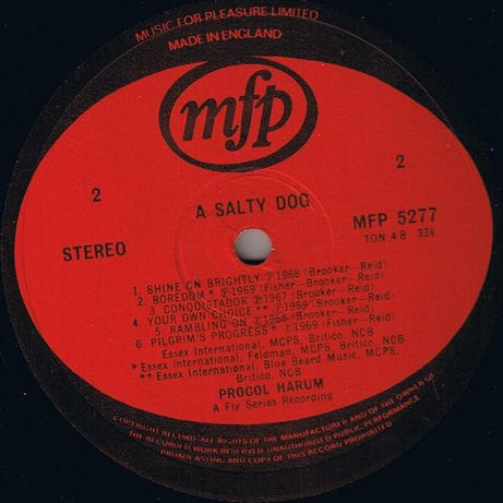 Procol Harum : A Salty Dog (LP, Comp)