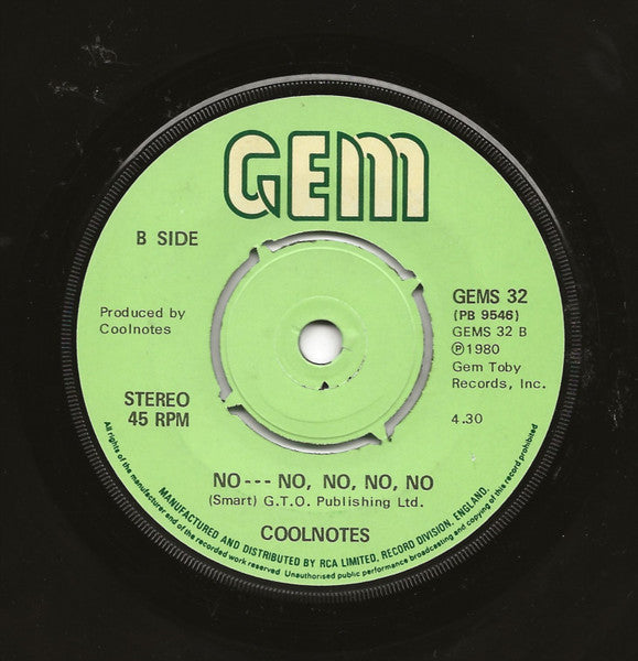 The Cool Notes : Sugar, Sugar (7", Single)