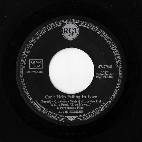 Elvis Presley : Rock-A-Hula Baby (7", Single)