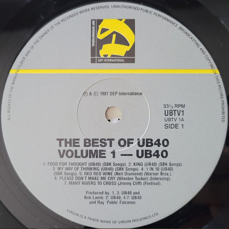 UB40 : The Best Of UB40 - Volume One (LP, Comp, Gat)