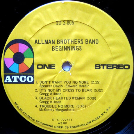 The Allman Brothers Band : Beginnings (2xLP, Comp, VSR)