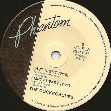 The Cockroaches : Shake, Jump & Shout (7", EP)