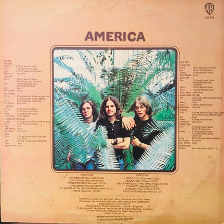 America (2) : America (LP, Album, RE)