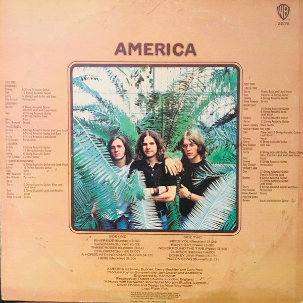 America (2) : America (LP, Album, RE)