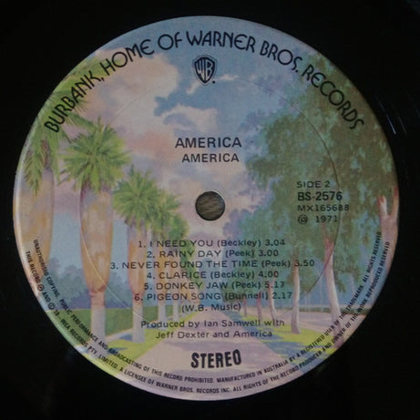 America (2) : America (LP, Album, RE)