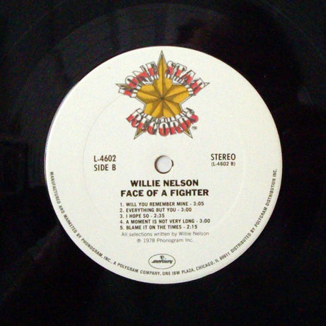 Willie Nelson : Face Of A Fighter (LP, Album, Ter)