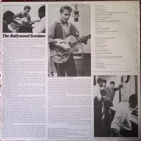 Eddie Cochran : The Hollywood Sessions (LP, Comp, Mono)