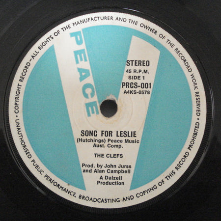 The Clefs (3) : Song For Leslie (7")