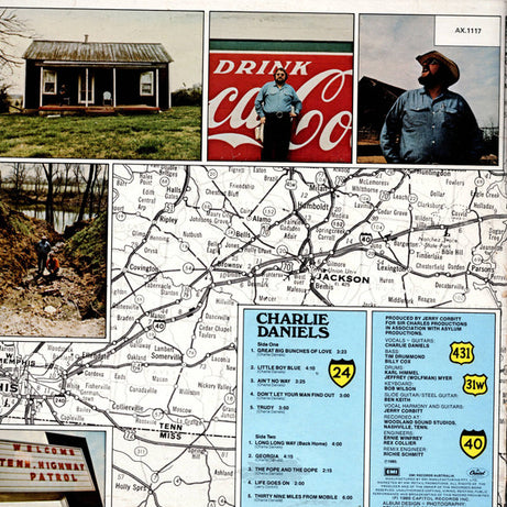 Charlie Daniels : Charlie Daniels (LP, Album, RE)