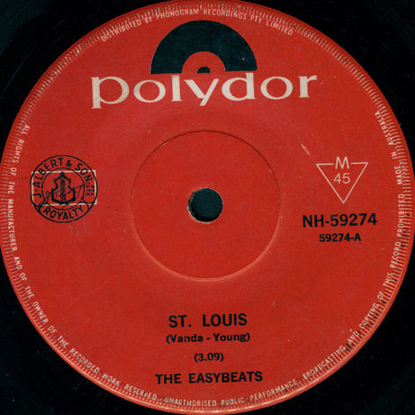 The Easybeats : St. Louis  (7", Single)
