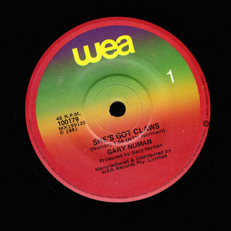 Gary Numan : She's Got Claws (7", Single)