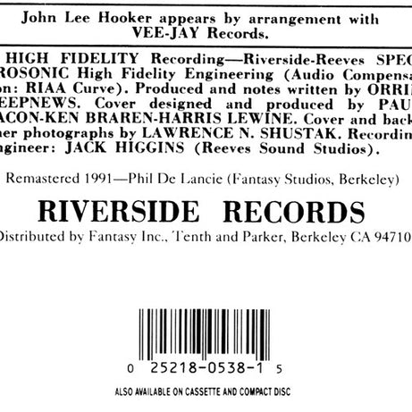 John Lee Hooker : That's My Story: John Lee Hooker Sings The Blues (LP, Album, RE, RM)
