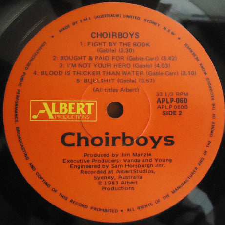 Choirboys : Choirboys (LP, Album)