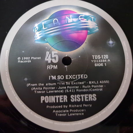 Pointer Sisters : I'm So Excited (12")
