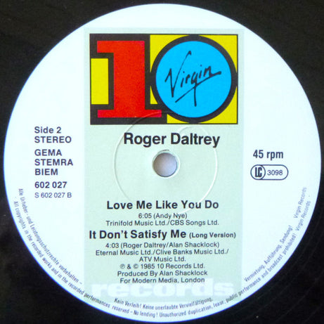 Roger Daltrey : After The Fire (12", Single)