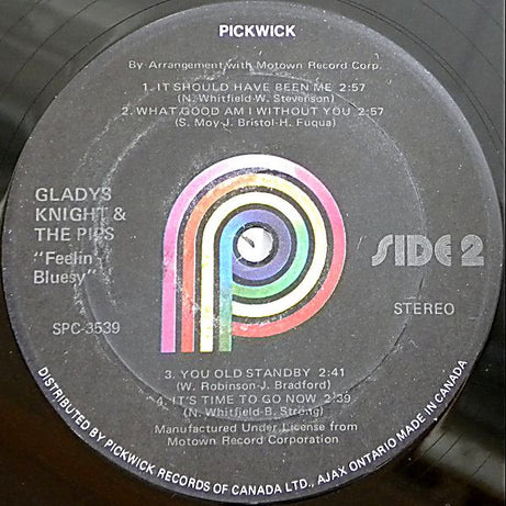 Gladys Knight & The Pips* : Feelin' Bluesy (LP, Album, RE)