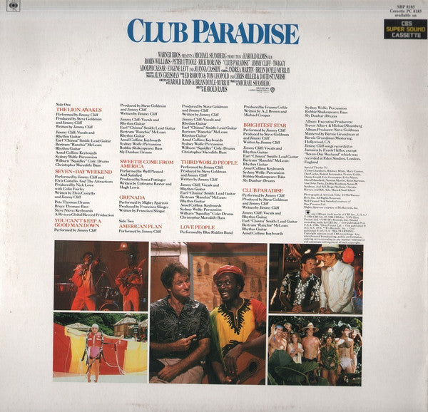 Various : Club Paradise - Original Motion Picture Soundtrack (LP, Comp)