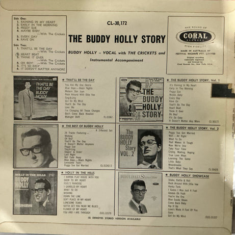 Buddy Holly : The Buddy Holly Story (LP, Comp, RE)