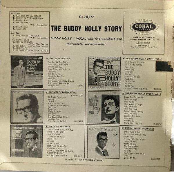 Buddy Holly : The Buddy Holly Story (LP, Comp, RE)