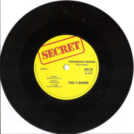 4 Skins : Yesterdays Heroes (7", Single)