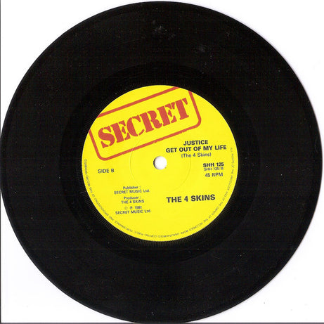 4 Skins : Yesterdays Heroes (7", Single)