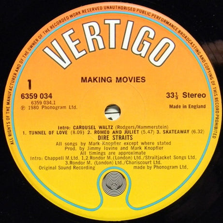 Dire Straits : Making Movies (LP, Album)