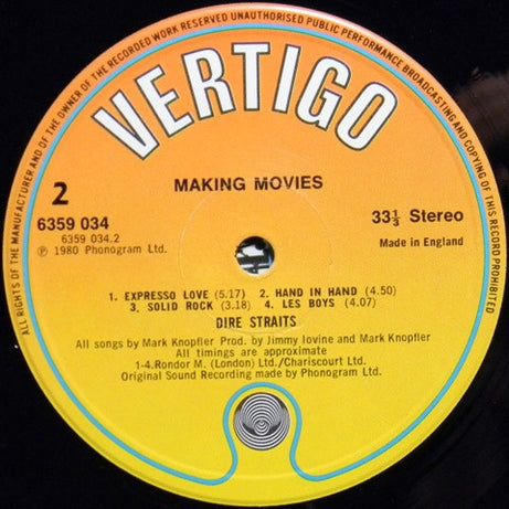 Dire Straits : Making Movies (LP, Album)