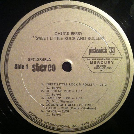 Chuck Berry : Sweet Little Rock And Roller (LP, Comp, RE)