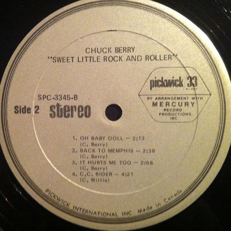 Chuck Berry : Sweet Little Rock And Roller (LP, Comp, RE)