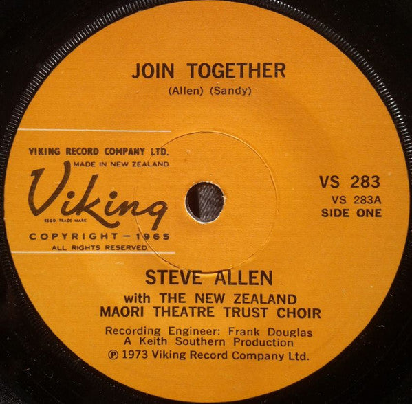 Steve Allen (4) With The New Zealand Maori Theatre Trust : Join Together  (7", Single)